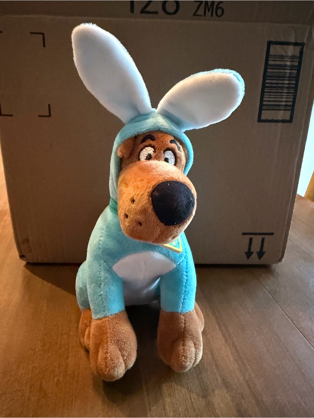 Scooby-Doo Easter Bunny Plush 8” (no tag)
